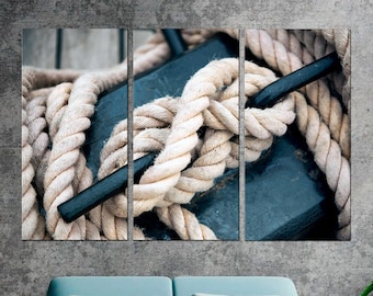 Sailor Knots Print, Marine Rope Knots Wall Art, Nautical Knots Wall Decor, Coastal Home Decor - Contemporary Artwork various sizes