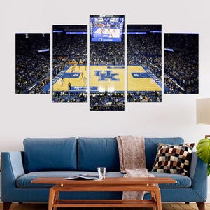 Impressão da Rupp Arena, decoração de basquete universitário, arte de parede para estádio esportivo, tela para noite de jogo, tela para arena, arte de parede para jogo do Kentucky