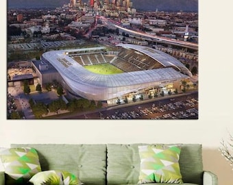 BMO Stadion große Wandkunst, Kalifornien Druck auf Leinwand, Geschenk für Sportliebhaber, Sport gespannte Leinwand, großes gerahmtes Plakatdekor