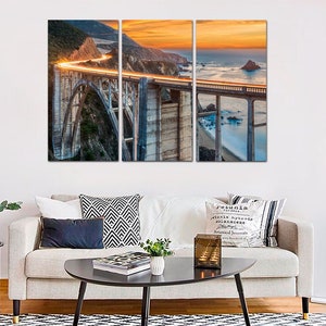 Bridge Large Wall Art California Photo Bixby Creek bridge in Big Sur Canvas Print Bixby Print Nature Wall Art Fine Art Photography