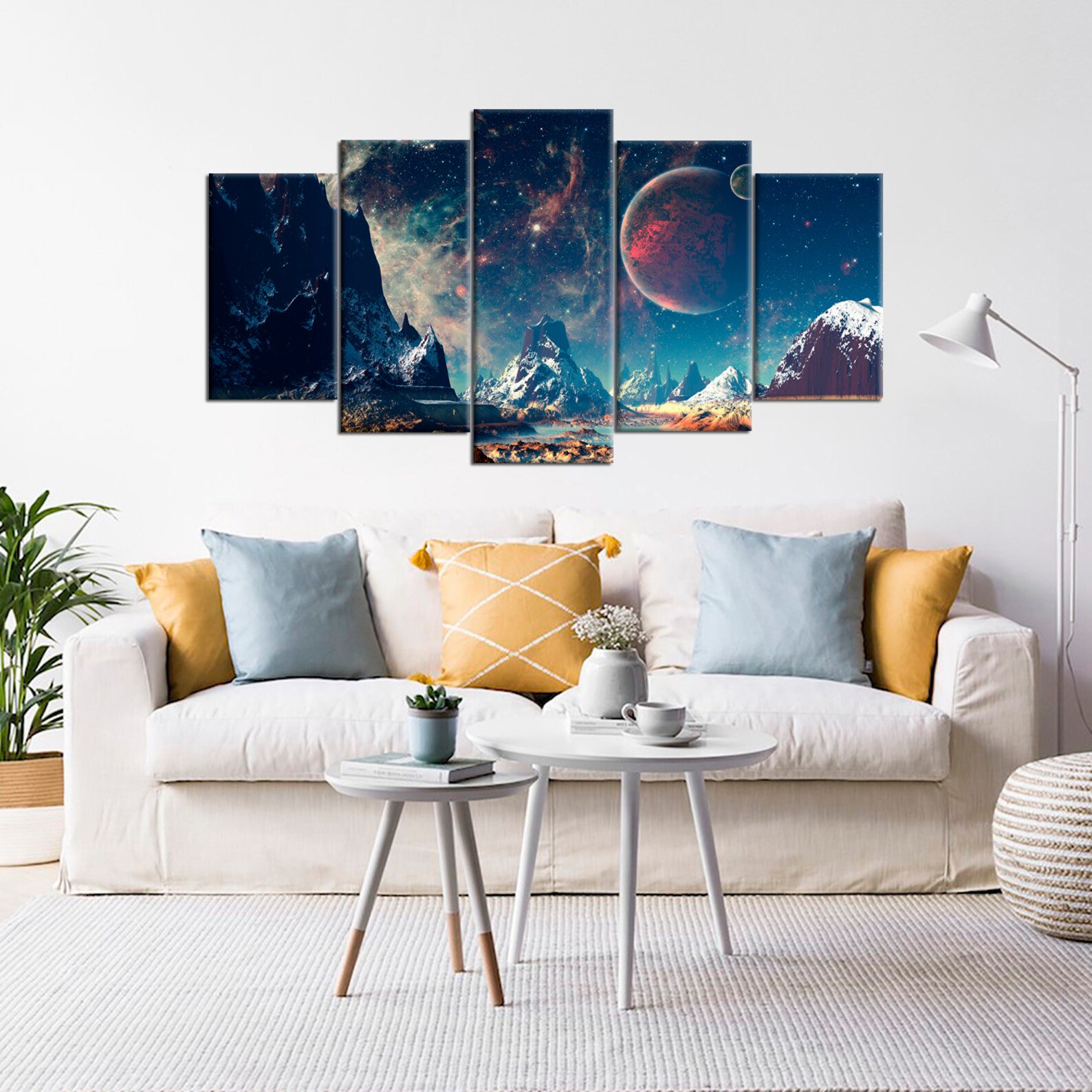 Space Broken Alien Landscape Space Galaxy Wall Art Nursery Wall Art ...
