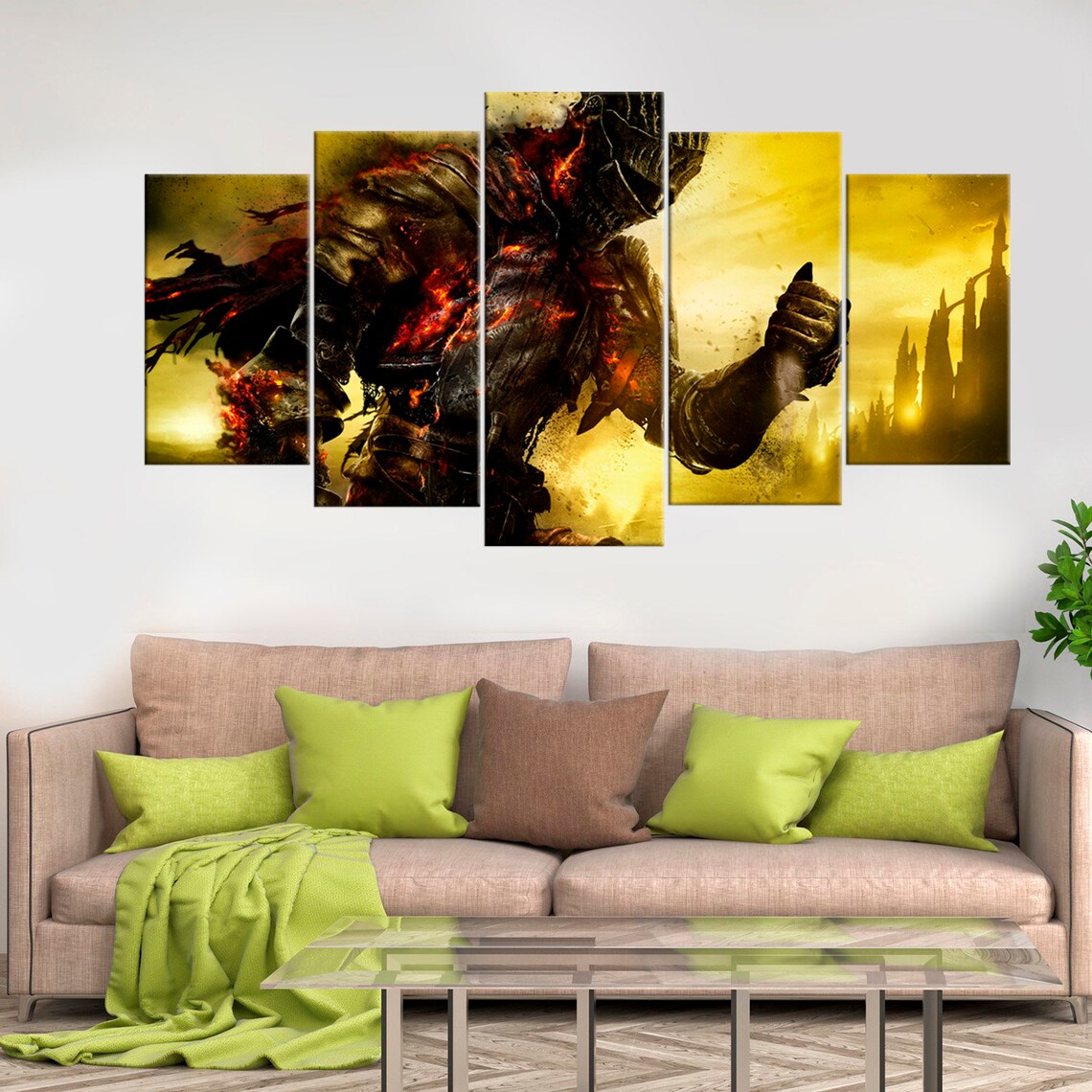 Dark Souls Video Game Wall Art Room Decor Set Poster Large Etsy