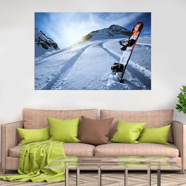 Extreme Snowboarding Wall Decor Winter Sports Home Decor Etsy