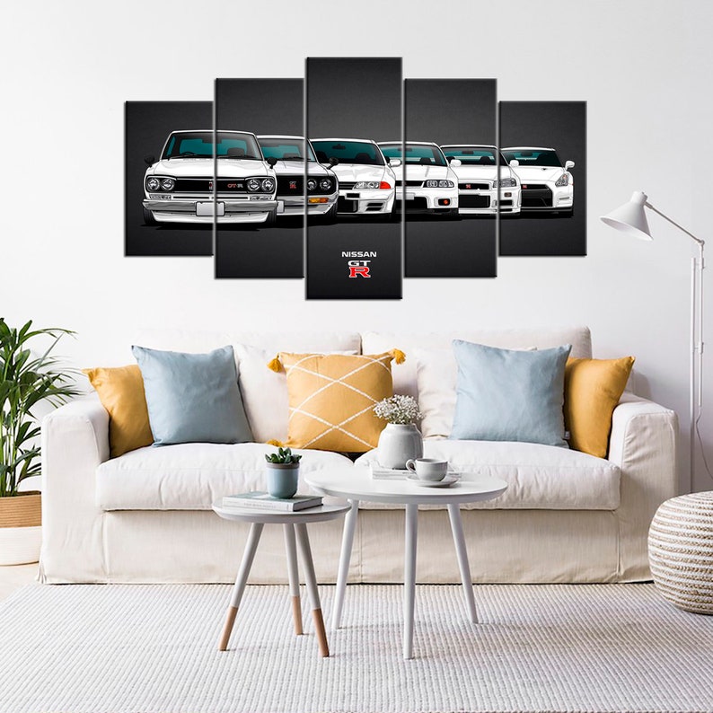 Contemporary Wall Art Large Wall Decor Cars Ready Framed Etsy