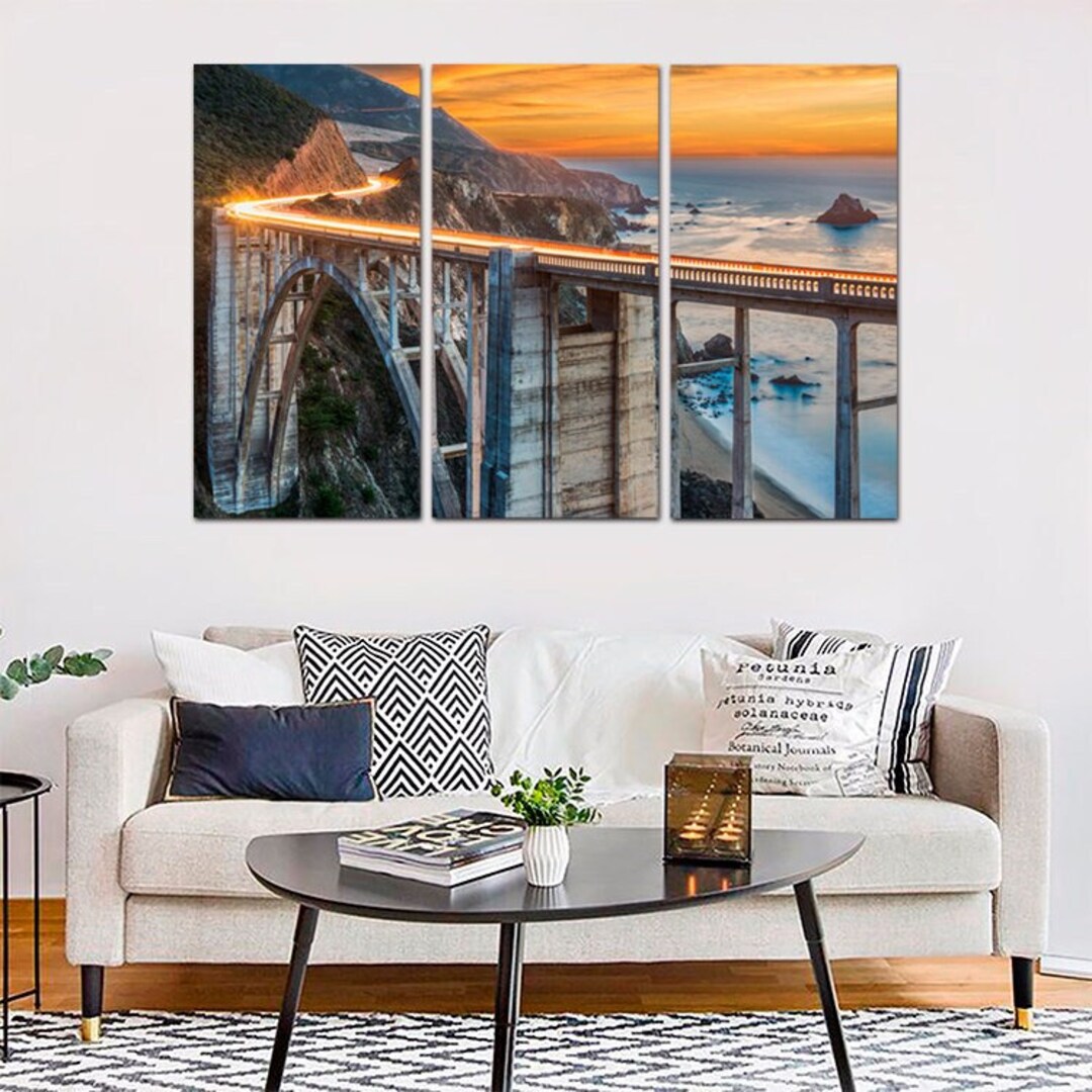 Bridge Large Wall Art California Photo Bixby Creek Bridge in Big Sur ...