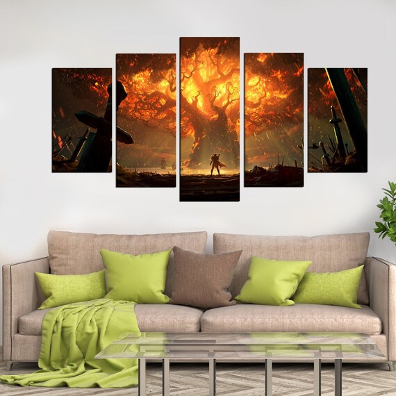 Grote Muur Decor WoW Wall Game Canvas Poster Decor - Etsy België