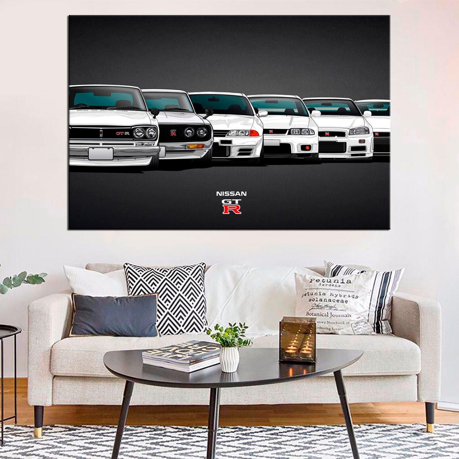Contemporary Wall Art Large Wall Decor Cars Ready Framed Etsy