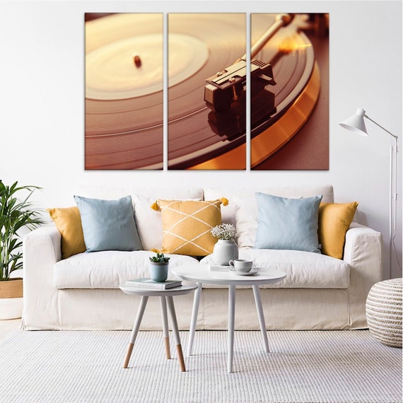 Vinyl Living Room Decor, Record Wall Picture, Vinyl Record Poster