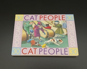 Pessoas que Amam Gatos: 30 Cartões Postais, por Eugen Hartung (Ilustrador), Formato: Livro de Bolso, Para Amantes de Gatos e Arte, 15,9 x 11,4 cm, Arte Felina Emoldurável