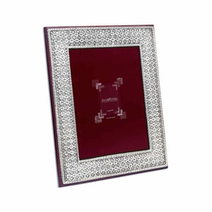 Wedding Sterling Silver Photo Frame Daisy, Antique Picture Frame