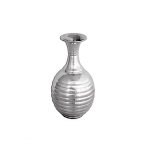 Vaso in argento sterling • Vaso decorativo in rilievo • Regalo per decorazioni per la casa e l&#39;ufficio
