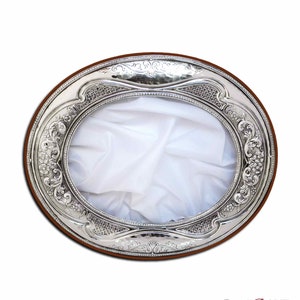 Oval Silver Wedding Crown Case - Stefanothiki - Stefana Crown Case