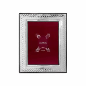 Sterling Silver Photo Frame Byzantine Caravolas, Antique Picture Frame, Horizontal and Vertical Standing Tabletop Luxury Frame.