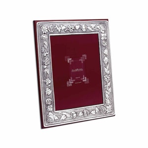 Wedding Sterling Silver Photo Frame Rose, Antique Picture Frame, Horizontal and Vertical Standing Tabletop Luxury Frame.