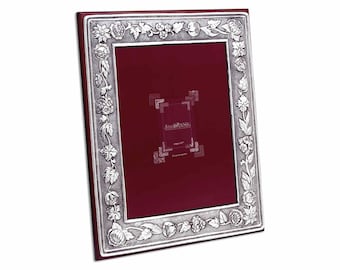 Wedding Sterling Silver Photo Frame Rose, Antique Picture Frame