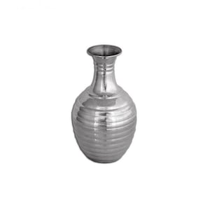 Vaso in argento sterling • Vaso decorativo in rilievo • Regalo per decorazioni per la casa e l&#39;ufficio