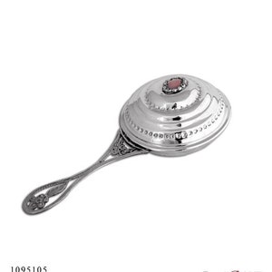 Sterling Silver Baby Rattle for Baby Girl, Maraca, New Baby Gift, Baby Shower gift, Baby Keepsake, Newborn Gift, Name Day Gift, Baptism gift