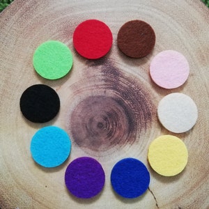 Replacement Felt Reffils Pads Essential Oil Diffuser Aromatherapy Necklace Locket - 28-30mm