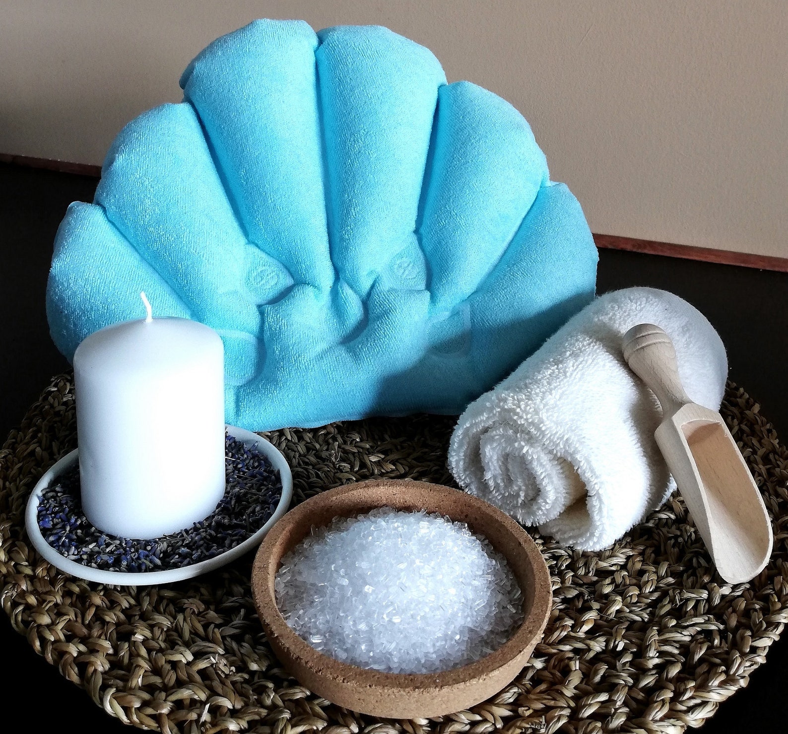 Bath Pillow Inflatable Waterproof Cushion with NonSlip Etsy