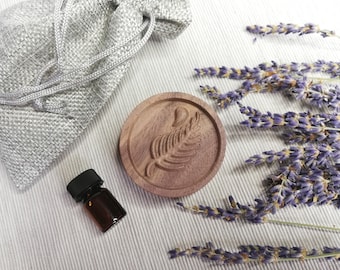 Fern Wooden Essential Oil Diffuser - Aromatherapy Hand Table Desk Diffuser - Natural Wood Diffuser - 100% pure essential oil blend Inhaler