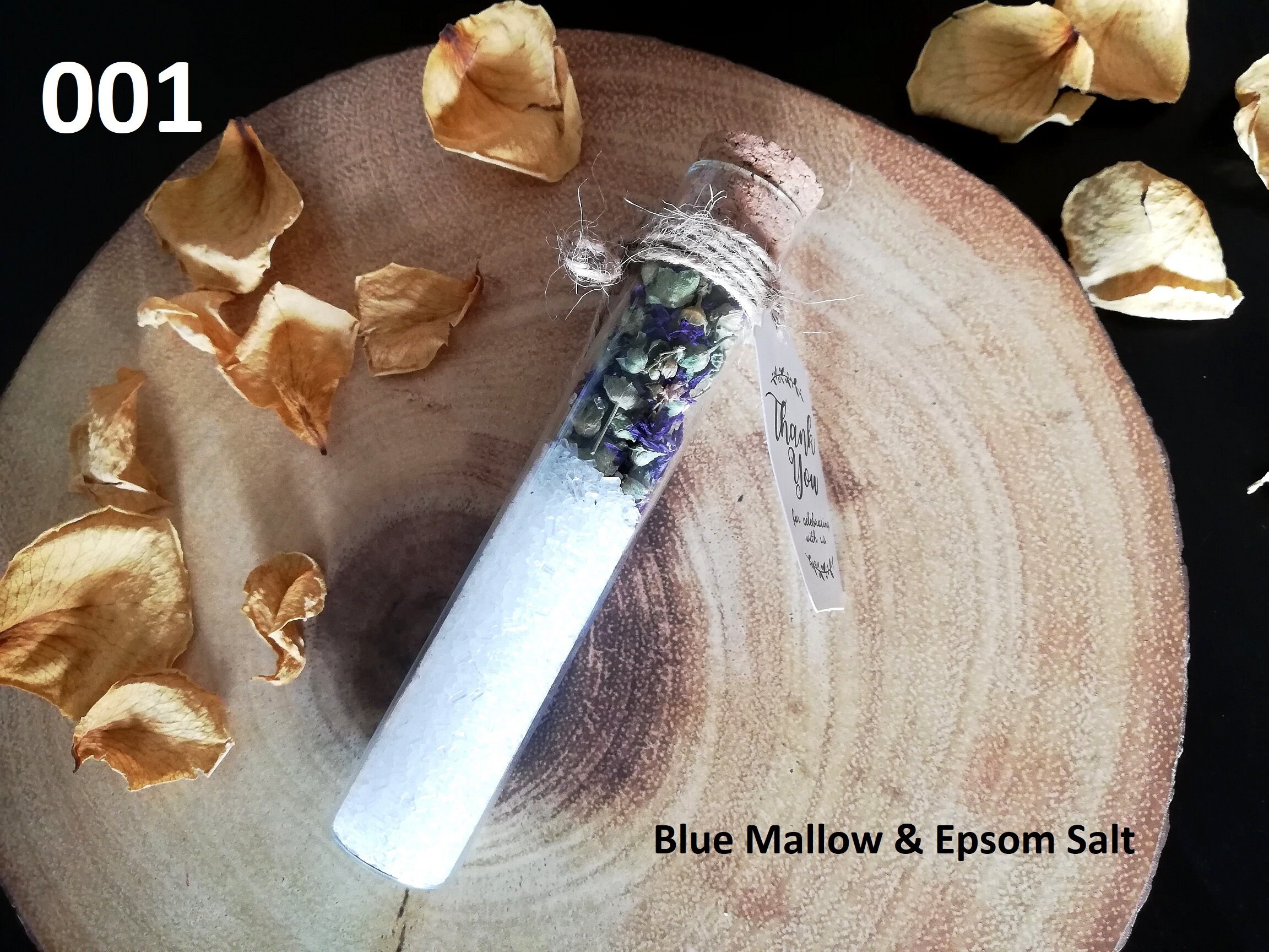 Wedding Bath Salt Tube Gift/favour/guest Petals/buds & Epsom Etsy UK