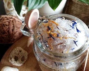 Tropicana Bath Salt - Organic Dead Sea Salt & Epsom Salt - Citrus/Fresh - Soak/Spa/Aromatherapy - Gift for her/him/Birthday Valentines gift