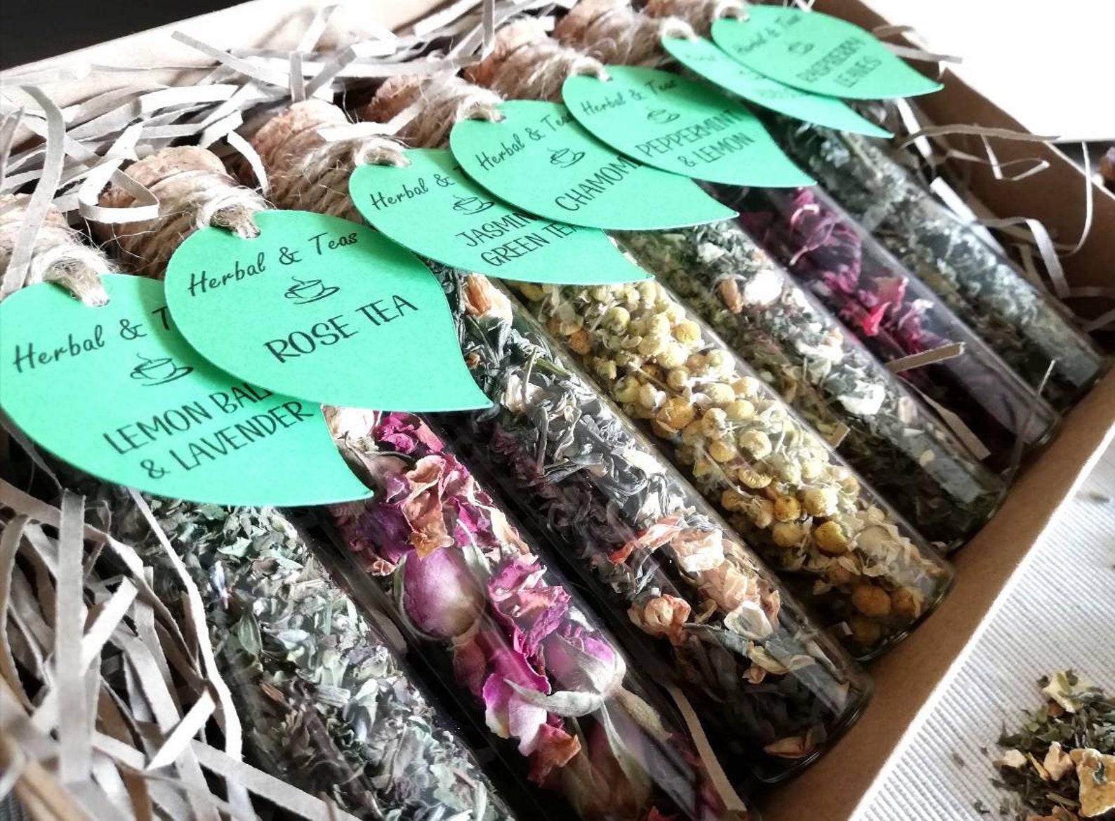 Loose Leaf Herbal Tea Collection in Gift Box Sampler Pack of Etsy UK