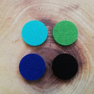 Replacement Felt Reffils Pads Essential Oil Diffuser Aromatherapy Necklace Locket - 25mm