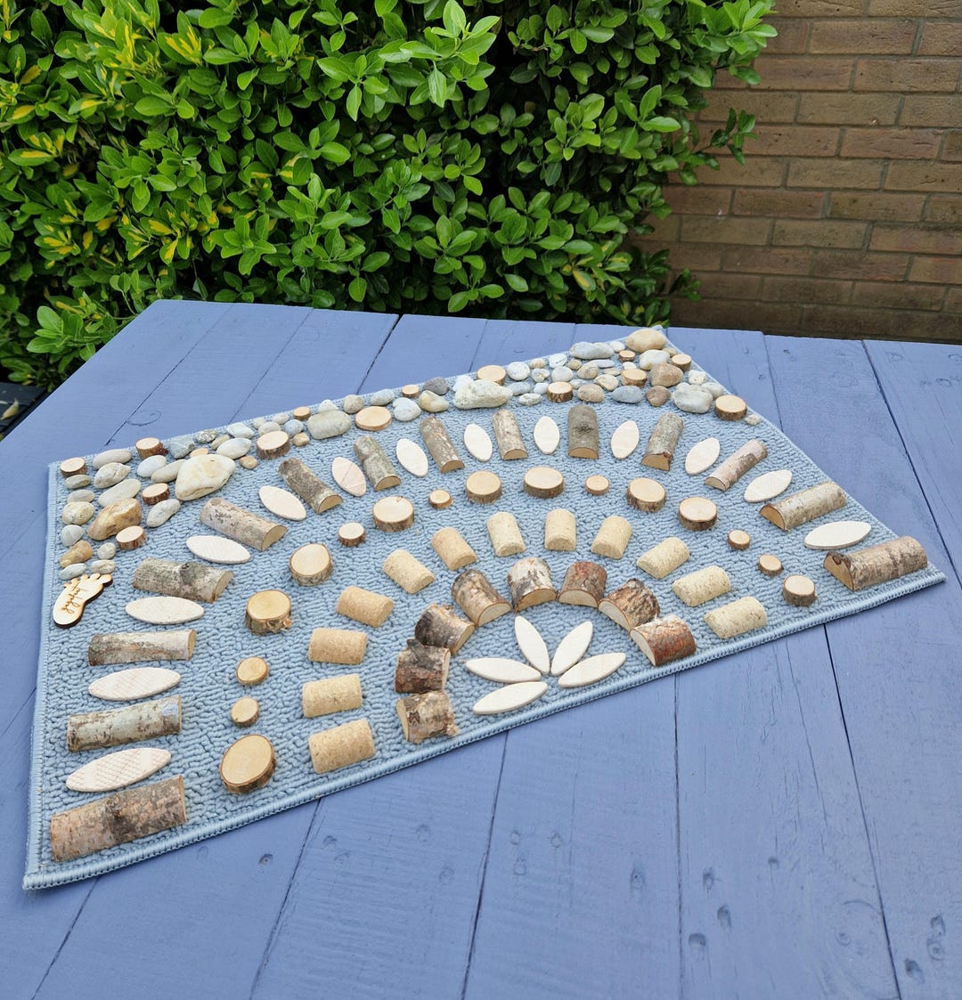 Message Therapy Rug Natural Sensory Rug | Barefoot Indoor Path | Reflexology Feet | Step ...