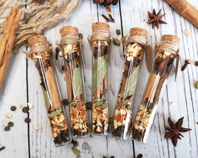 Winter Mulled Wine Spices Sample: DIY Christmas Drink Kit, Whole Spices Blend