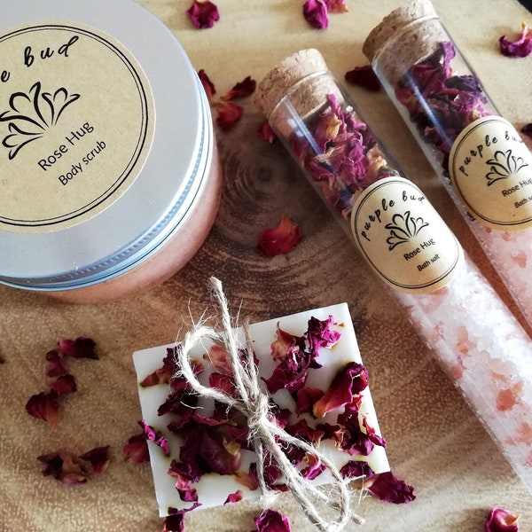 10x Rose Hug Goat Soap + 10x Rose Hug Tubes - Listing for Kelsey