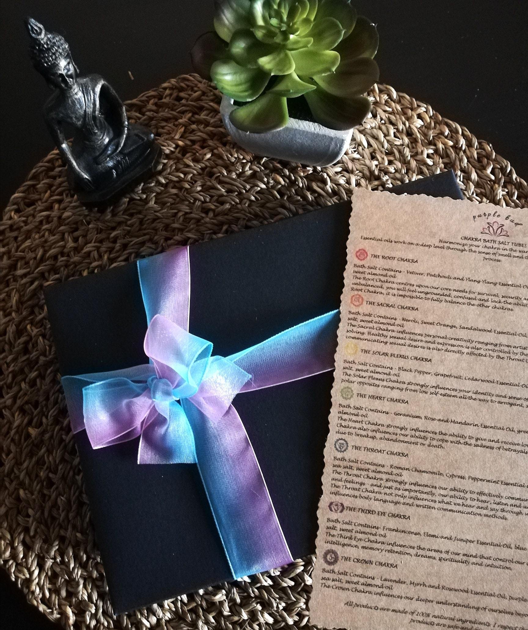 7チャクラバスソルトセット｜エッセンシャルオイル＆ハーブ、アロマ