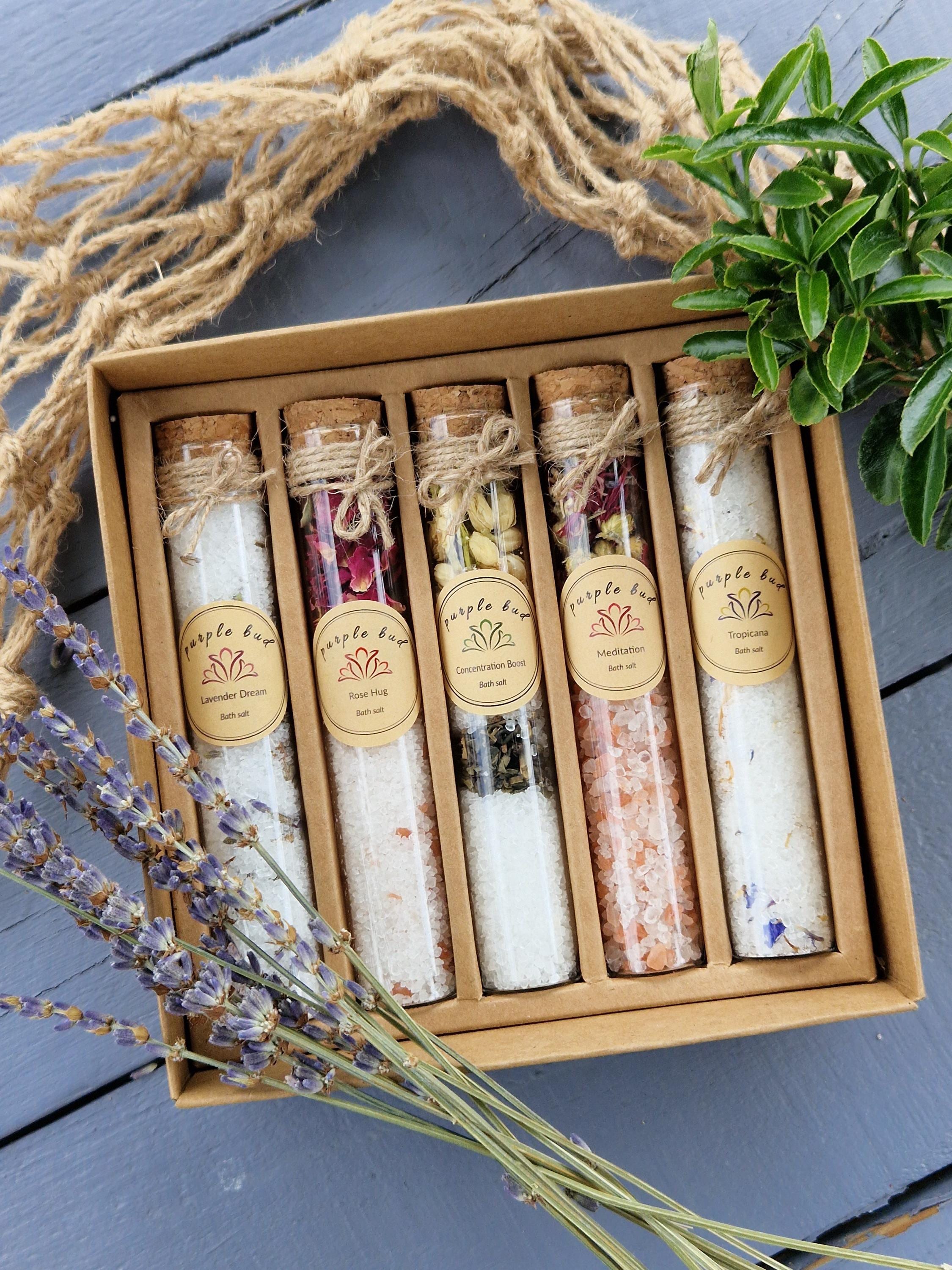 Relaxation Spa Gift Set | 5 Aromatic Bath Salt Blends