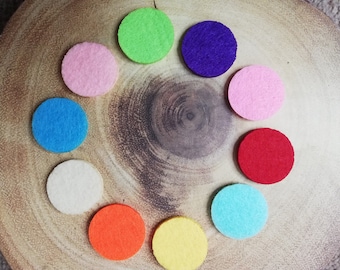 Replacement Felt Reffils Pads Essential Oil Diffuser Aromatherapy Necklace Locket - 28-30mm