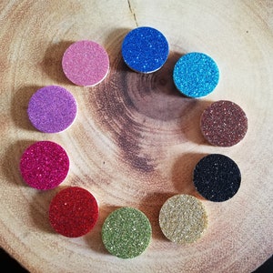 5 x Sparkle Replacement Felt Reffils Pads Essential Oil Diffuser Aromatherapy Necklace Locket - 25mm