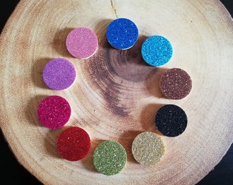 5 x Sparkle Replacement Felt Reffils Pads Essential Oil Diffuser Aromatherapy Necklace Locket - 25mm