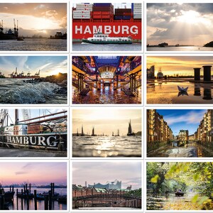 Postkartenset HAMBURG XXL in der Metalldose