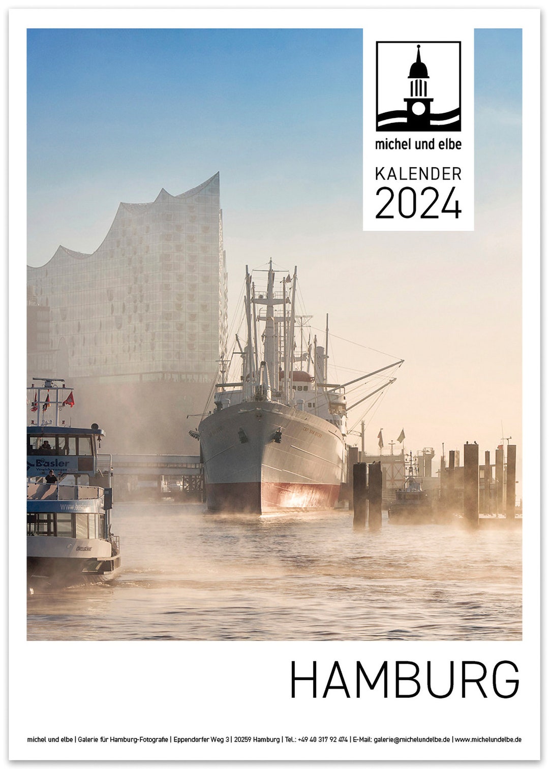 HAMBURG Calendar 2024 in Portrait Format Etsy