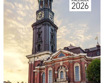 HAMBURG Calendar 2026 in portrait format