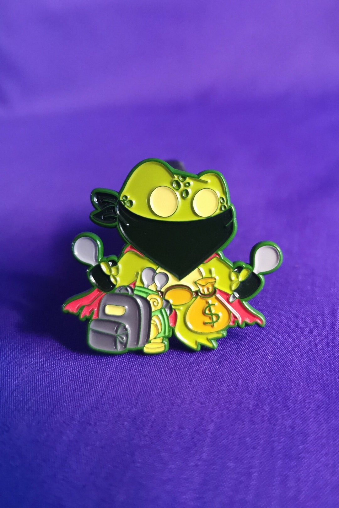 Rogue Frog Enamel Pin - Etsy
