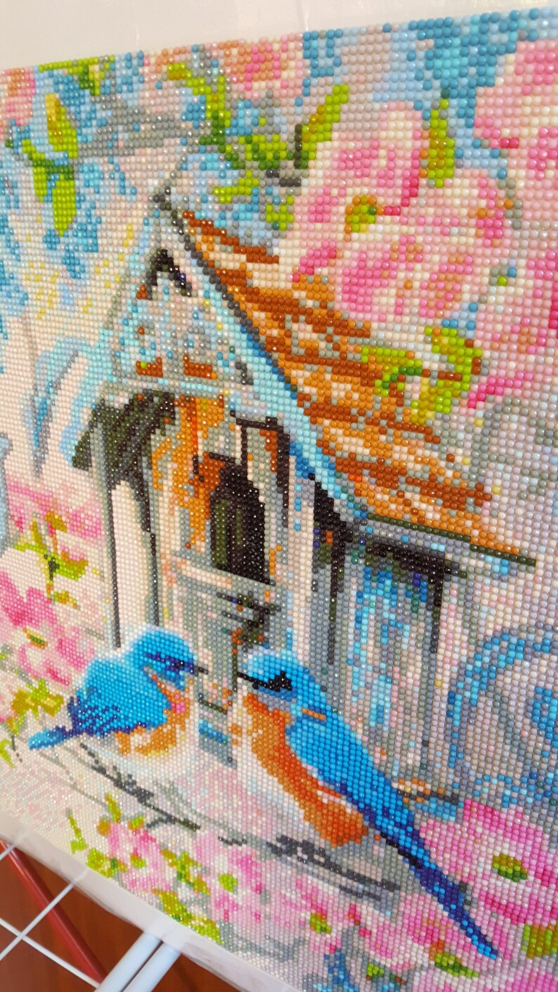 Finished Diamond Painting Completed Diamond Painting Diamond | Etsy