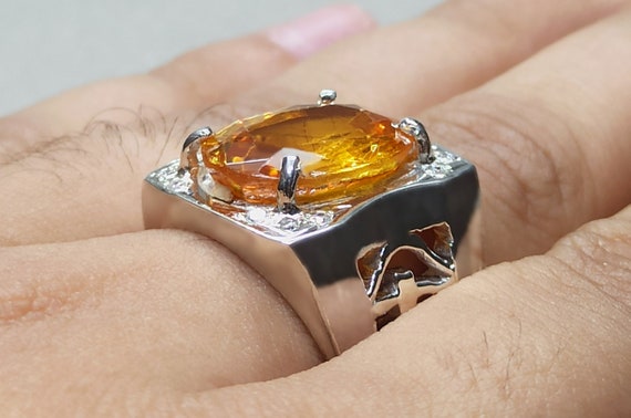 November birthstone outlet mens ring
