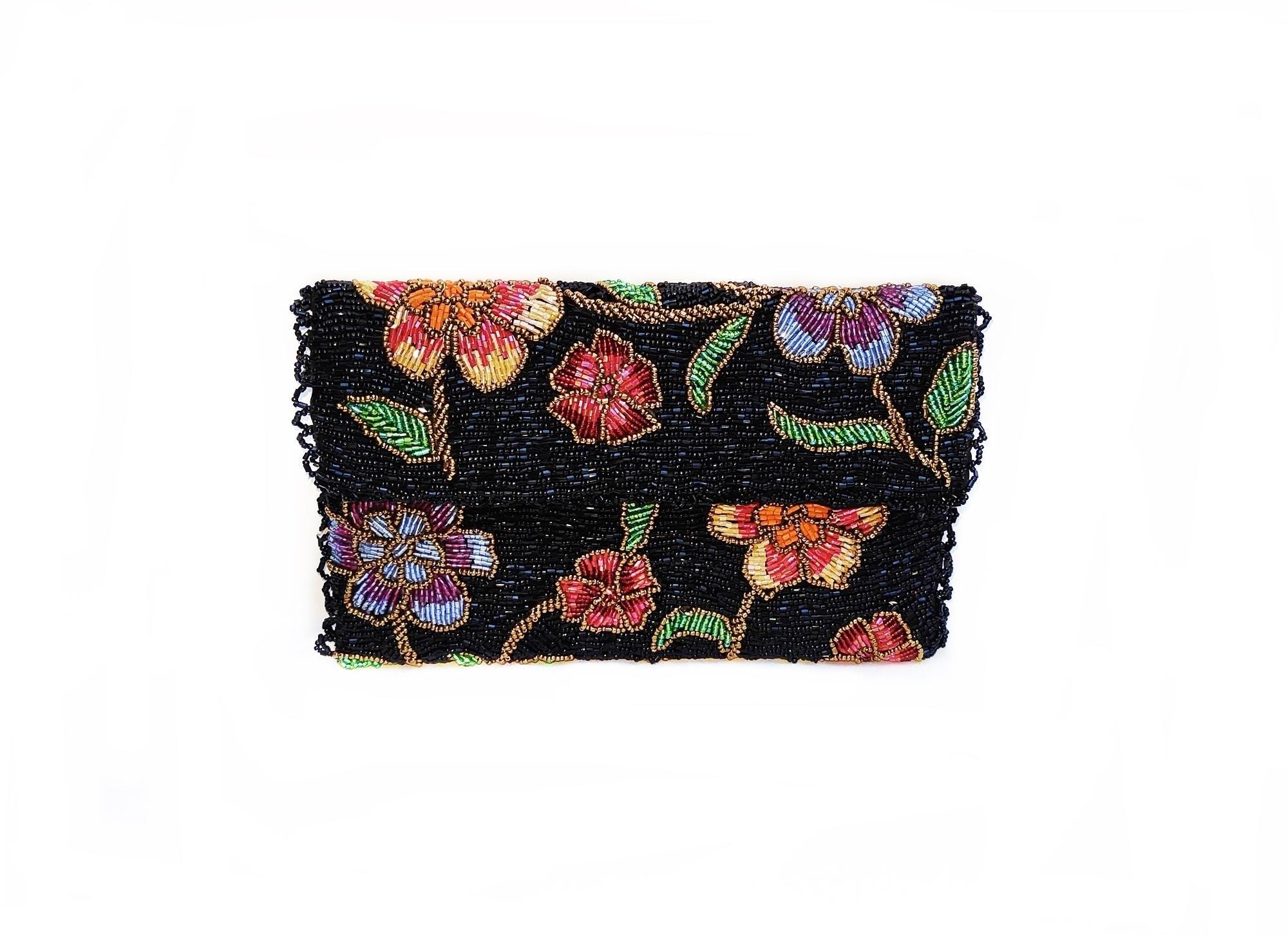 バッグ flower jacquard clutch bag flower jacquard clutch bag