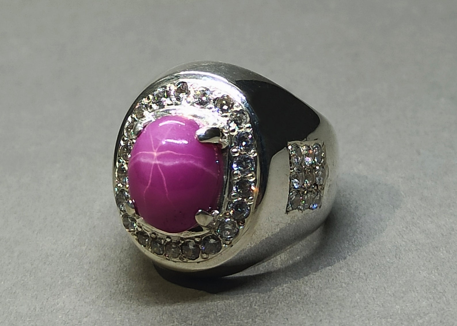 Ruby Star 925 Sterling Silver Handmade Ring Women Anniversary | Etsy