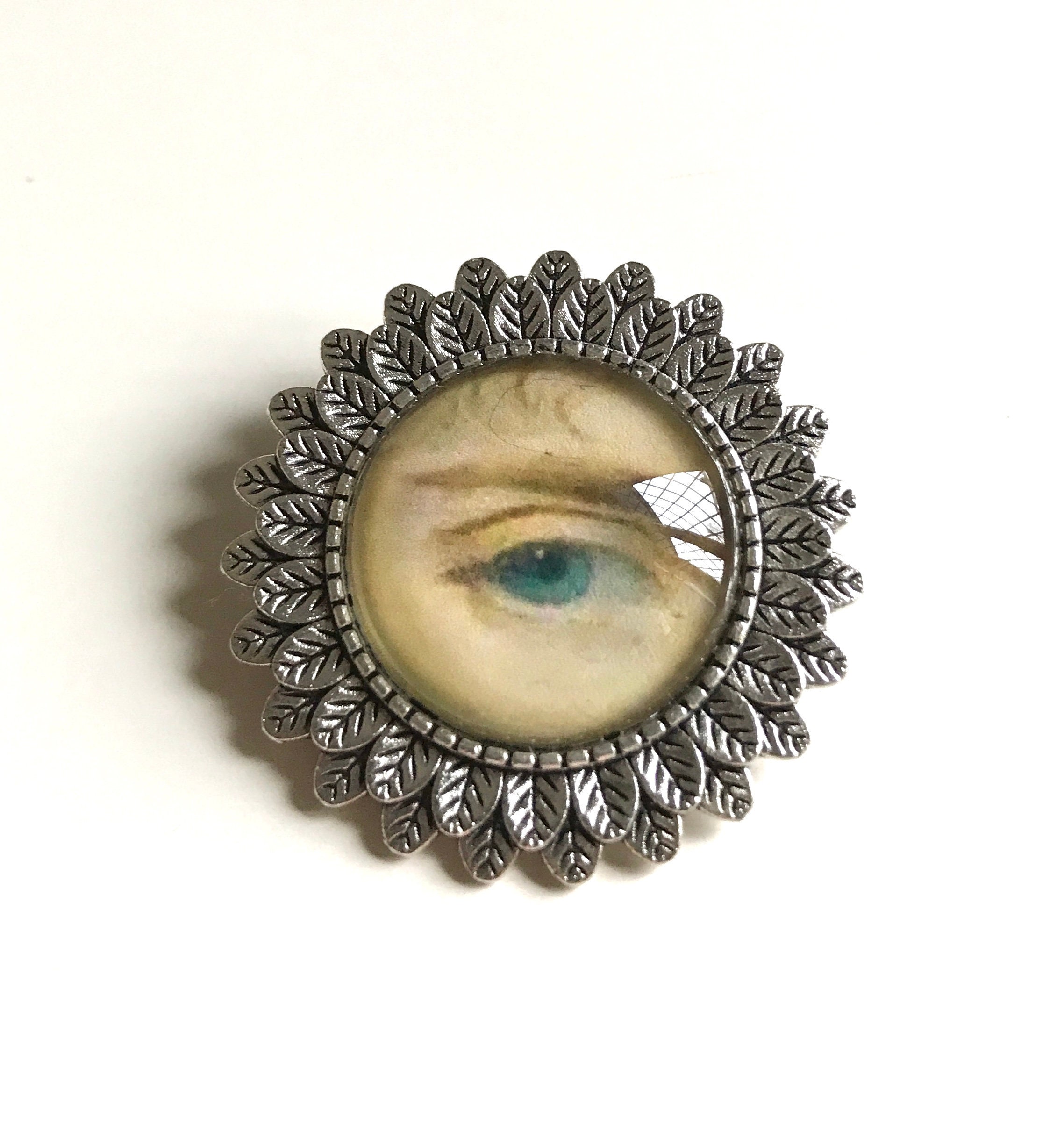 LOVERS EYE Design Brooch Etsy UK