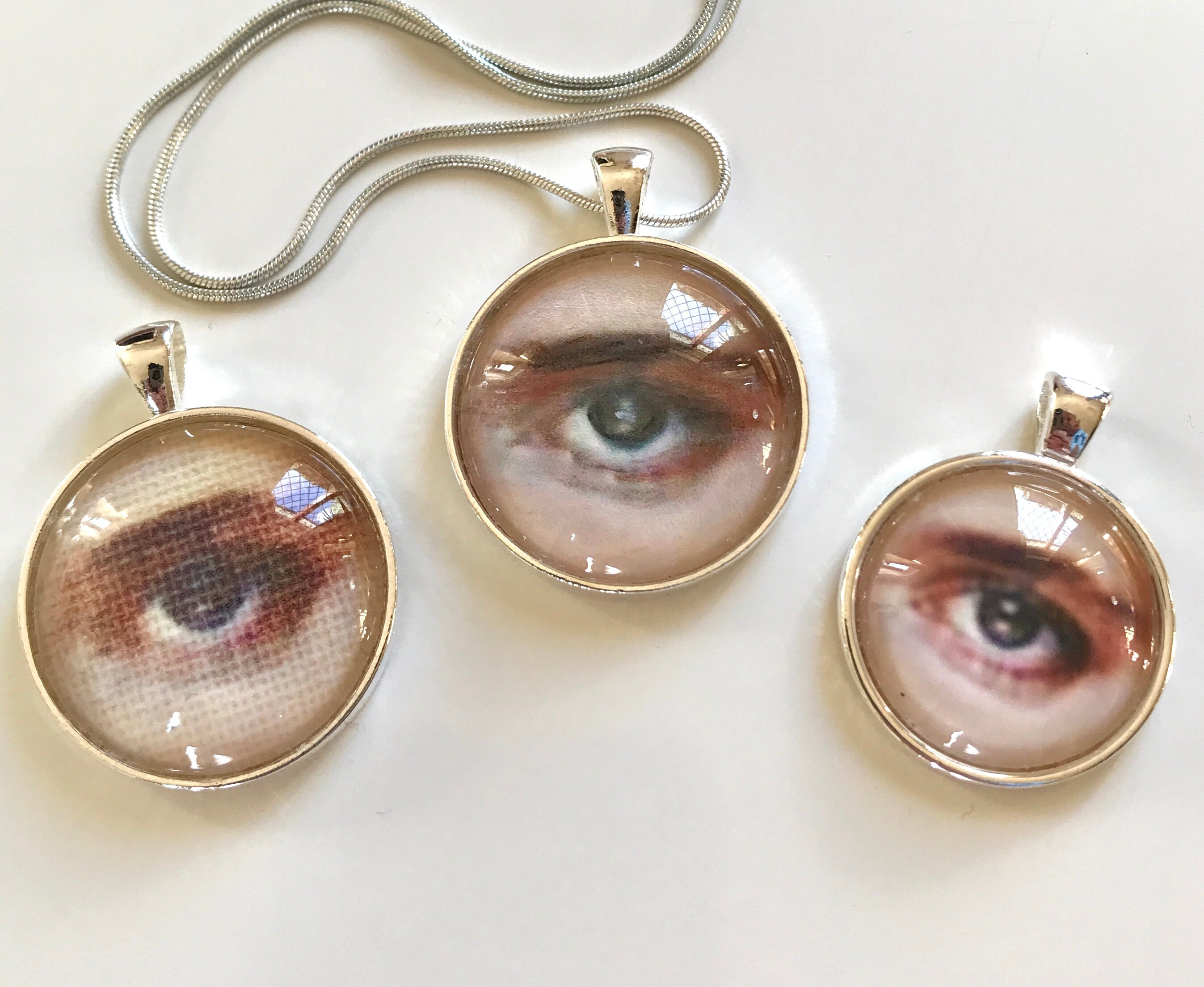 LOVERS EYE Design Pendant Necklace Etsy