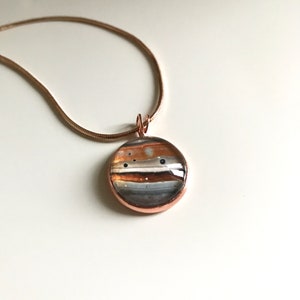 ABSTRACT ART Design Pendant Necklace  &quot;Jupiter&quot;