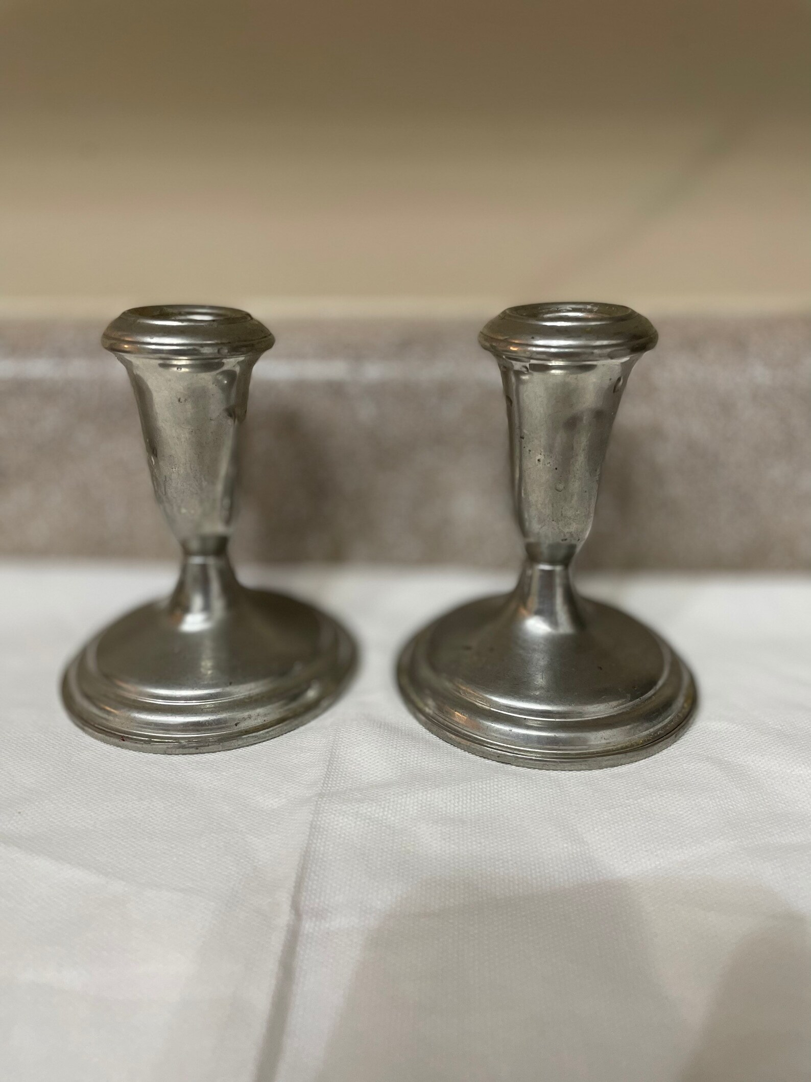 Empire Pewter Candle Stick Holders 782 / Vintage Etsy