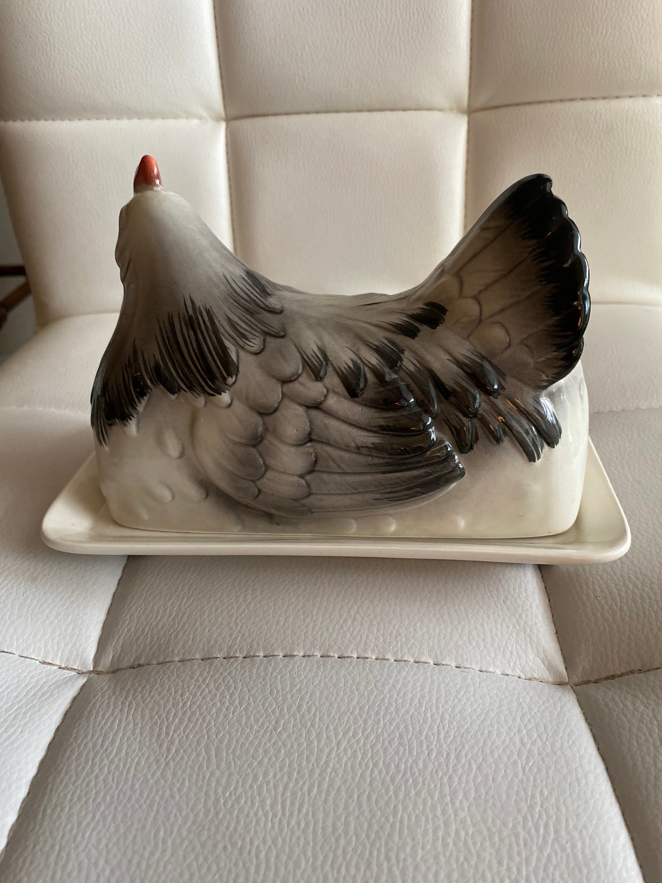 OTAGIRI 1982 Chicken Butter Dish / Vintage Etsy