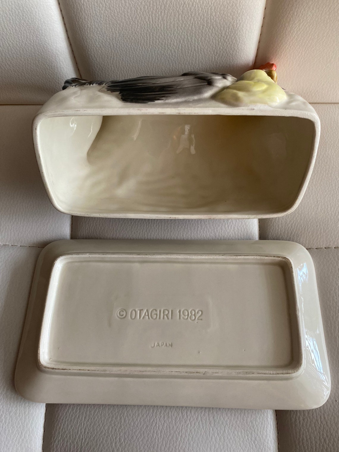 OTAGIRI 1982 Chicken Butter Dish / Vintage Etsy